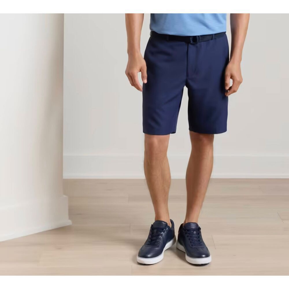 Peter Millar Salem Performance Shorts Navy 36 Golf Tennis Athleisure Outdoor